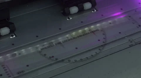 3D printing in process Printing plastic model with Plastic Wire Filament on 3D Stock Footage 65973138