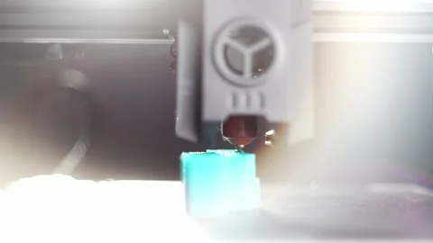 3D printing process using modern equipment and innovative technology Stock Footage 315311552