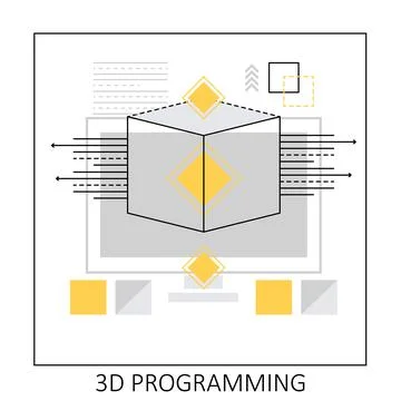 3d printing programming Illustration