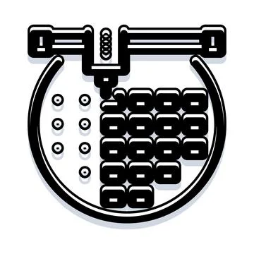 3d printing prototyping manufacturing process concept icon Stock Illustration