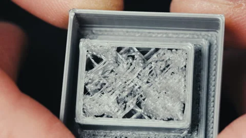 3D Printing Quality Issues and Print Defects Demonstration Stock Footage 256027116