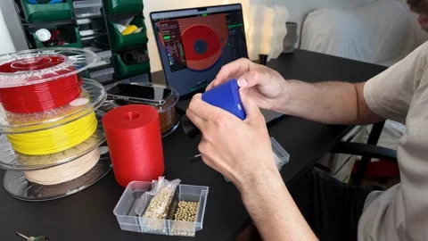 3D Printing Setup Stock Footage 312945426