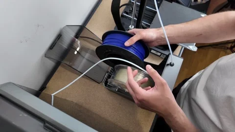 3D Printing Setup Stock Footage 312945525