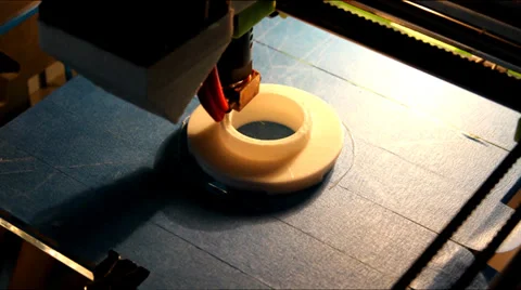 3D Printing Time Lapse Stock Footage 37139101
