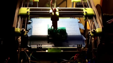 3D Printing timelapse 2 Stock Footage 71838105