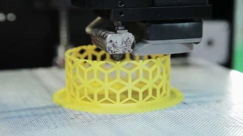 3D Printing Vase Stock Footage 73598204