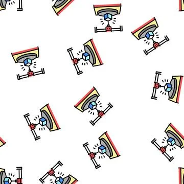 3d printing vector seamless pattern 스톡 일러스트