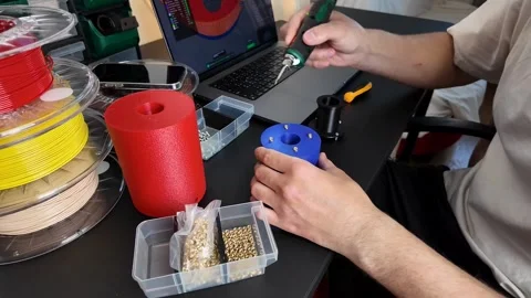 3D Printing Workshop Stock Footage 311658535