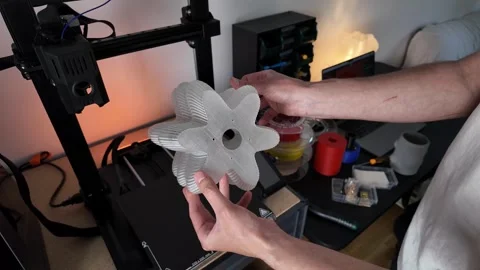 3D Printing Workshop Stock Footage 312945519