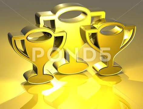 3d prize gold sign Stock Illustration