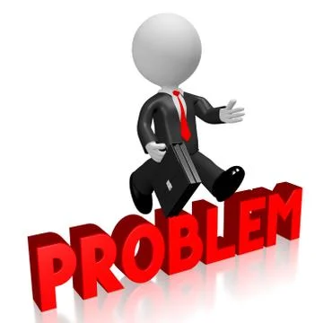 3D problem concept Stock Illustration