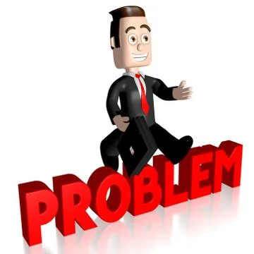 3D problem concept Stock Illustration
