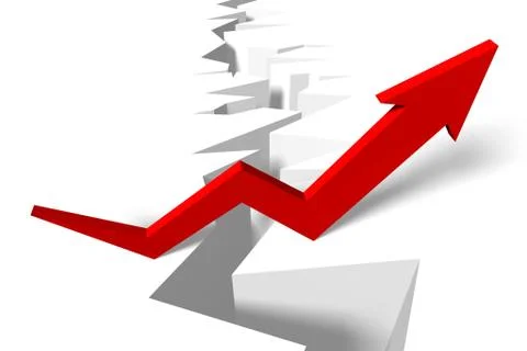 3D problem concept - obstacle Stock Illustration