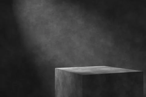 3D product display. 3D rendering. Stock Illustration