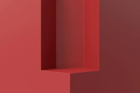 3D product display. 3D rendering. Stock Illustration