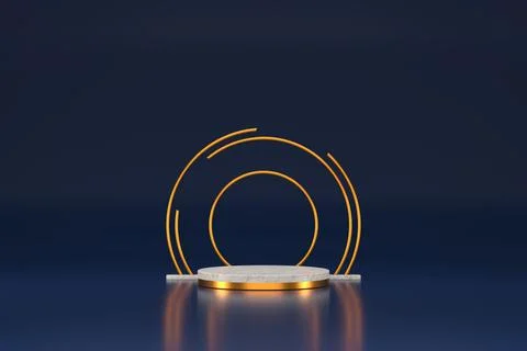 3D product display background. Display stand. Stock Illustration