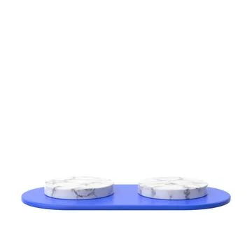 3D product display. Product comparative. 3D illustration. Stock Illustration