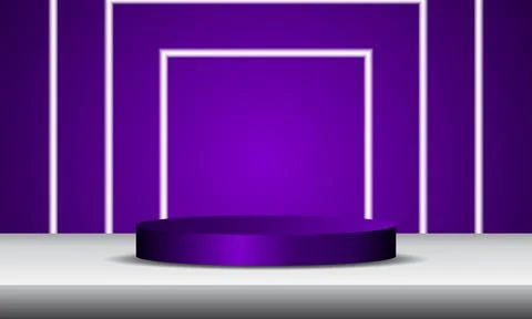 3D product podium backdrop. Abstract geometric composition in minimalist de.. Stock Illustration