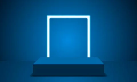 3D product podium background. Abstract composition in minimalist design. St.. Stock Illustration