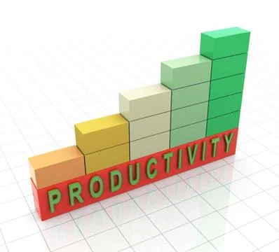 3d productivity propgress bars Stock Illustration