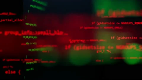 3D programming code abstract technology background of software developer and Stock Footage 131521629