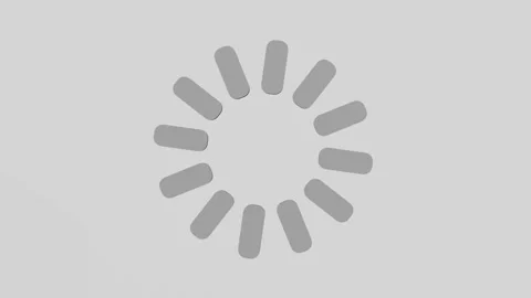 3D progress bar icon. Infinite loading symbol. Circular loading indicator. Stock Footage 287346659