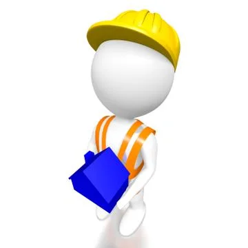 3D property developer concept Illustrazione stock