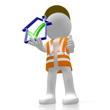 3D property developer concept Illustrazione stock