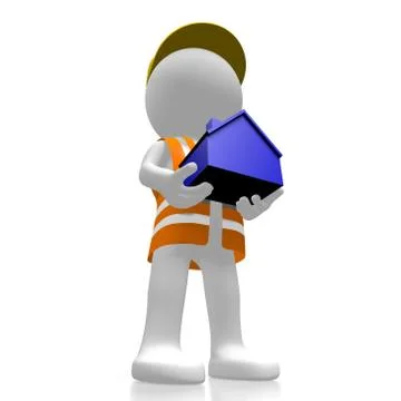 3D property developer concept イラスト素材