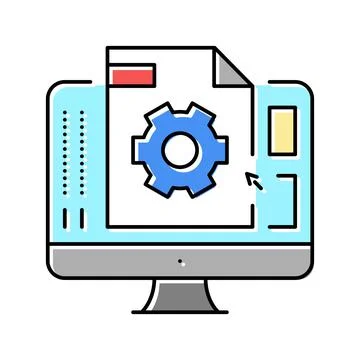 3d prototyping color icon vector illustration Stock Illustration