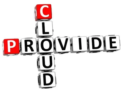 3d provide cloud crossword 스톡 일러스트