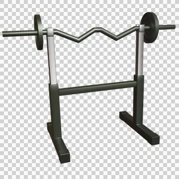 3d Pull Up Bar isolated object 스톡 일러스트