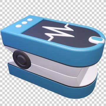 3D Pulse oximeter Stock Illustration