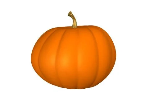 3d pumpkin Stock Illustration