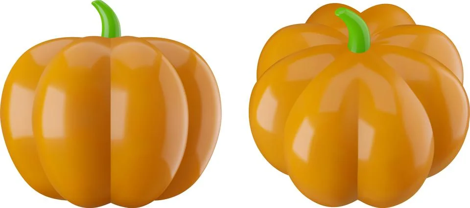 3d pumpkin Stock Illustration