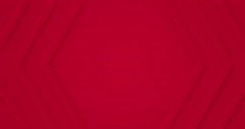 3d pure dark red animated hexagonal shaped frame. Video stock 144464797