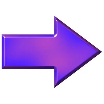 3D Purple Arrow Stock Illustration