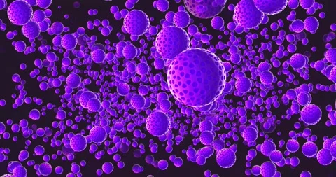3d Purple Cells Background Stock-Footage 140174233