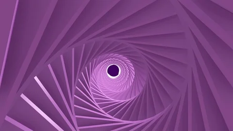 3d purple polygonal rotation on left background abstract digital tunnel. Stock Footage 114963254