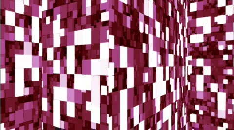 3d Purple Squares Scrolling Stock Footage 625601