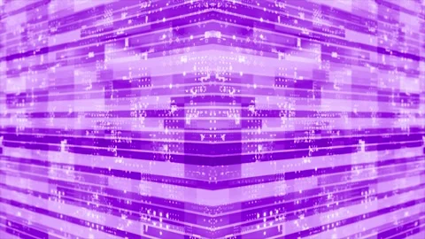 3D purple striped box pattern moving technology cyberspace background Stock Footage 272431644