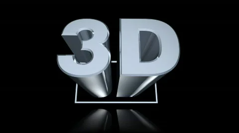 3D Push Reflected on Black Vidéo 605164