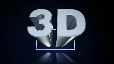 3D Push Reflected on Blue Vidéo 605174