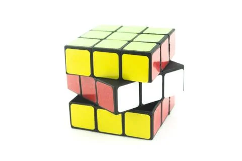 3d puzzle cube 库存插图