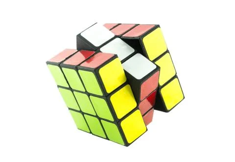 3d puzzle cube 库存插图