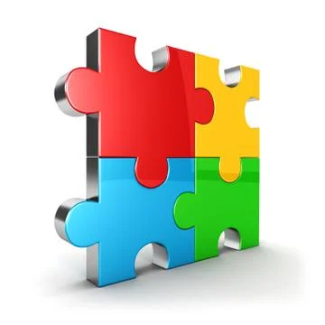 3d puzzle icon Stock Illustration