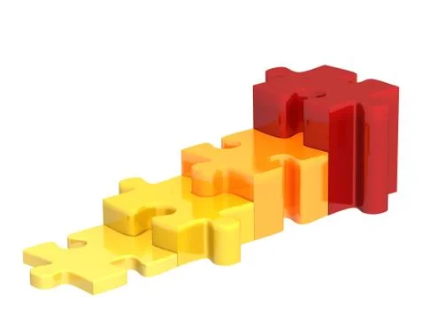 3d puzzle Stock Illustration