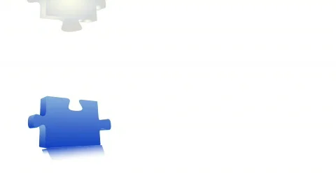 3D puzzle pieces 2 Stock Footage 672830