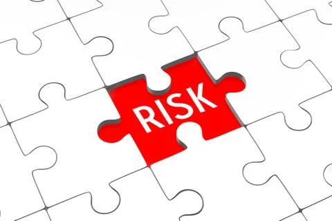 3D puzzles - risk Ilustração Stock