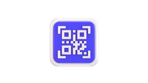 3d qr code animation concept on scanning for payment qr code 3d animation Stock-Footage 312214056